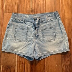 a.n.a Blue Jean Shorts Mid-Rise Casual